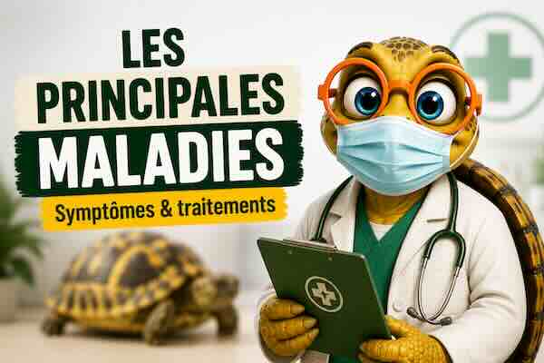 Les principales maladies des tortues terrestres : symptômes et traitements.